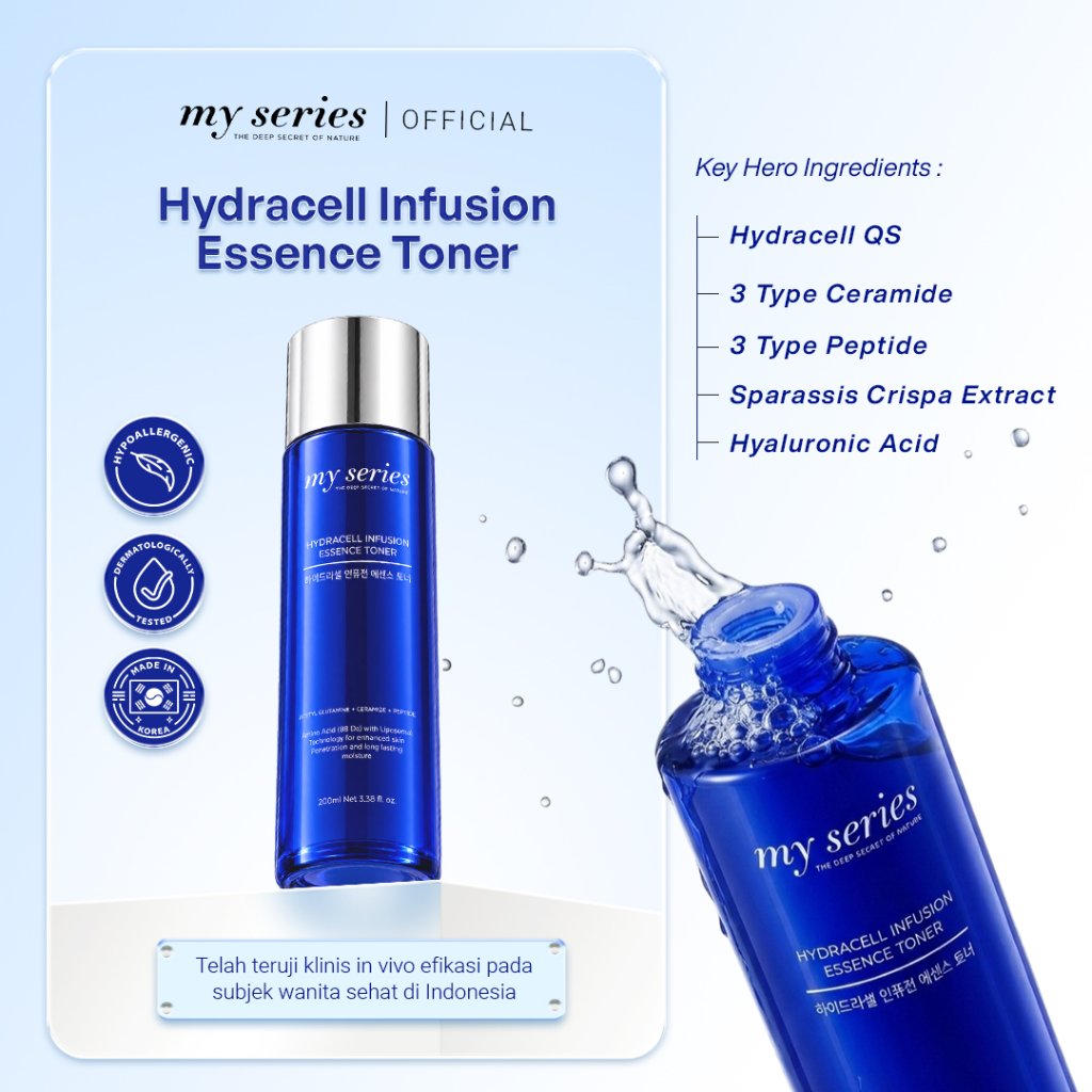 MY SERIES Hydracell Infusion Essence Toner 200ml Toner Wajah Melembabkan Wajah