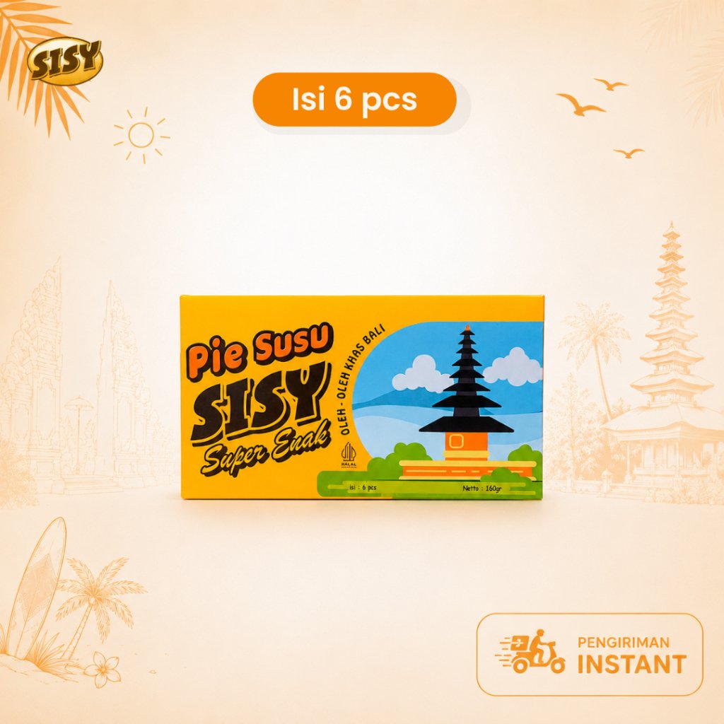 PIE SUSU SISY OFFICIAL | Pie Susu Sisy isi 6 pcs | Oleh-Oleh Bali | Asli khas Bali