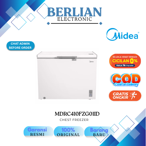 Midea MDRC410FZG01ID Chest Freezer / Freezer Box Inverter Quattro [300 Liter] MDRC 410 FZG01ID