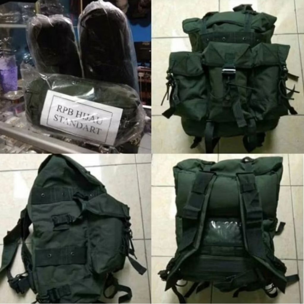 Tas ransel korea RPB hijau standar TNI