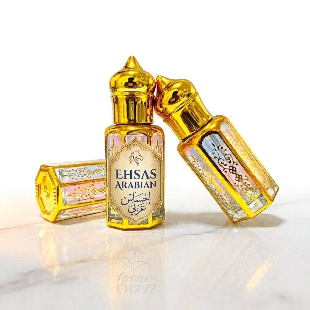 parfum aroma timur tengah ehsas arabian 6ml botol kuba emas
