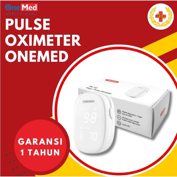 Pulse Oximeter Onemed Fingertip Pulse Oxymeter Alat Saturasi Oksigen Onemed