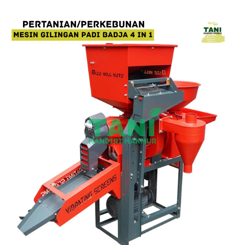 Mesin Giling Padi Badja 4in1 Pro Max Kapasitas 350 Kg/Jam MESIN SELEP PADI GILING PADI CRM 4 IN 1 BA