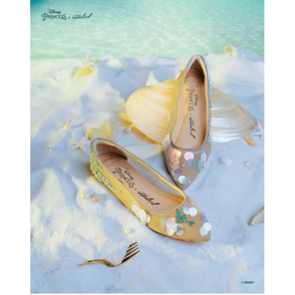 (READY) Ittaherl Ariel - Under The Sea Maxi Pointy Sage Size 40