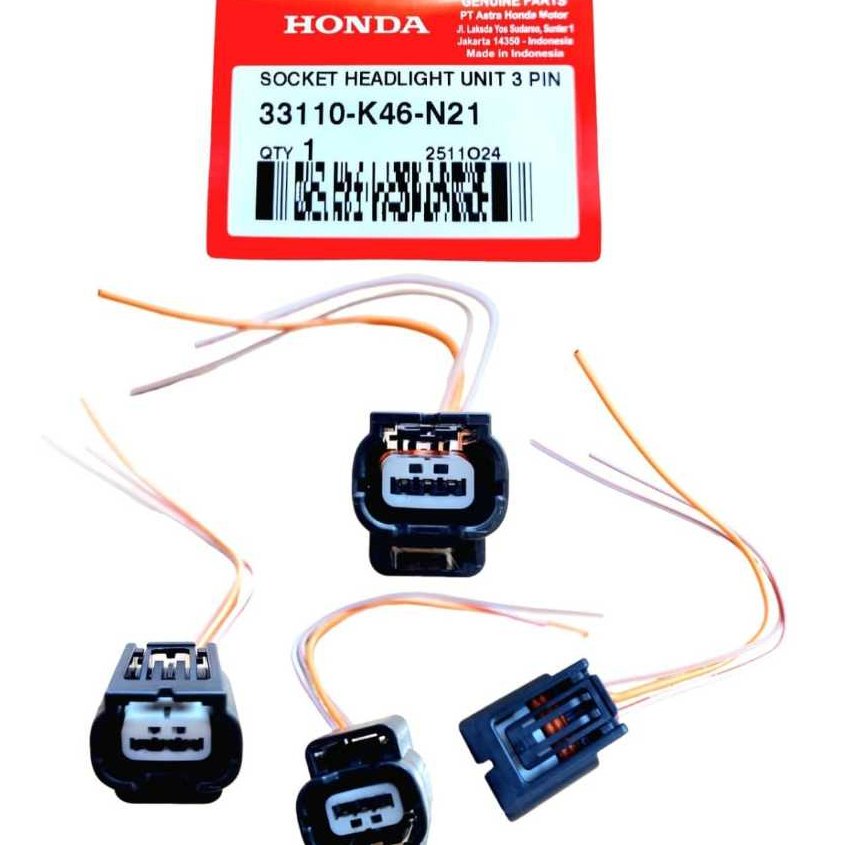 Socket Lampu Depan Vario 110 3 Pin 33110-K46-N21