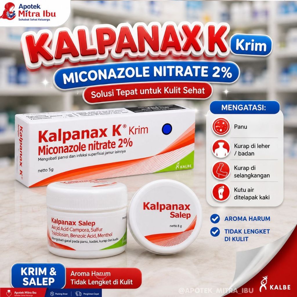 Kalpanax Salep 6g - Salep Kalpanax Krim Obat Jamur Kulit Ampuh 6 Gram Pembasmi Gatal Panu Kurap Kada