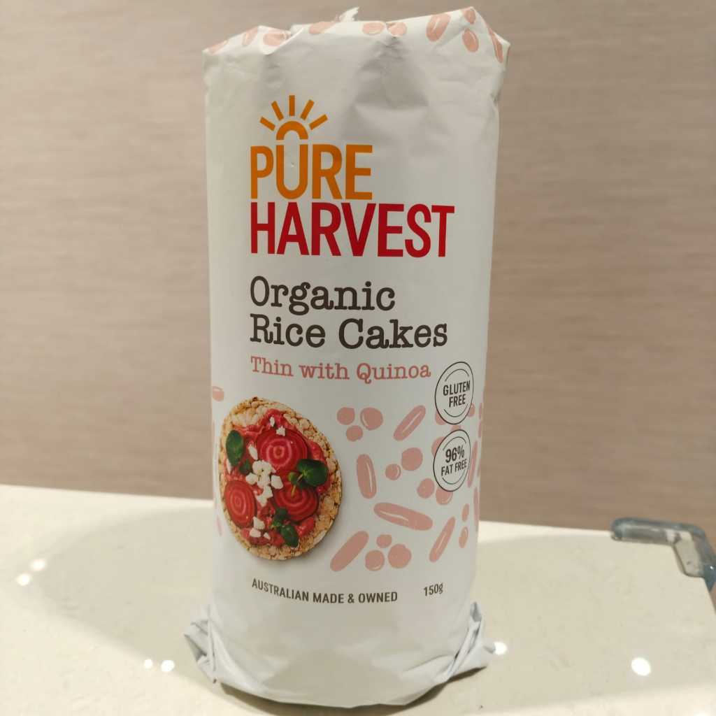 Rice Cakes Organic Thin WITH Quinoa by Pure Harvest 150gr