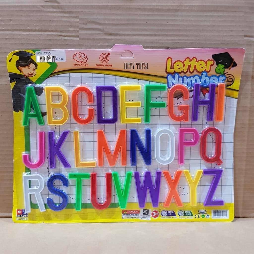 MAINAN EDUKASI ANAK HURUF DAN ANGKA MAGNET edukasi mainan bayi belajar mengenal huruf dan angka