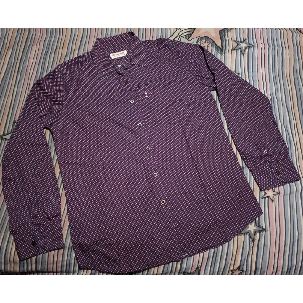 Kemeja Gingham Box Original size M only 150k