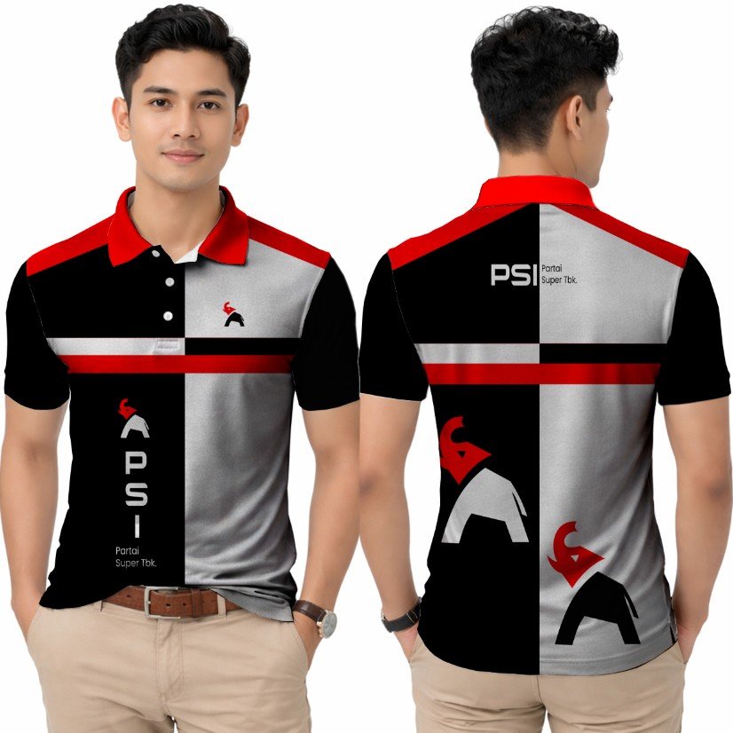 Kaos PSI terbaru 2025  Polo Partai Super Tbk New logo - Kaos Berkerah Polo PSI