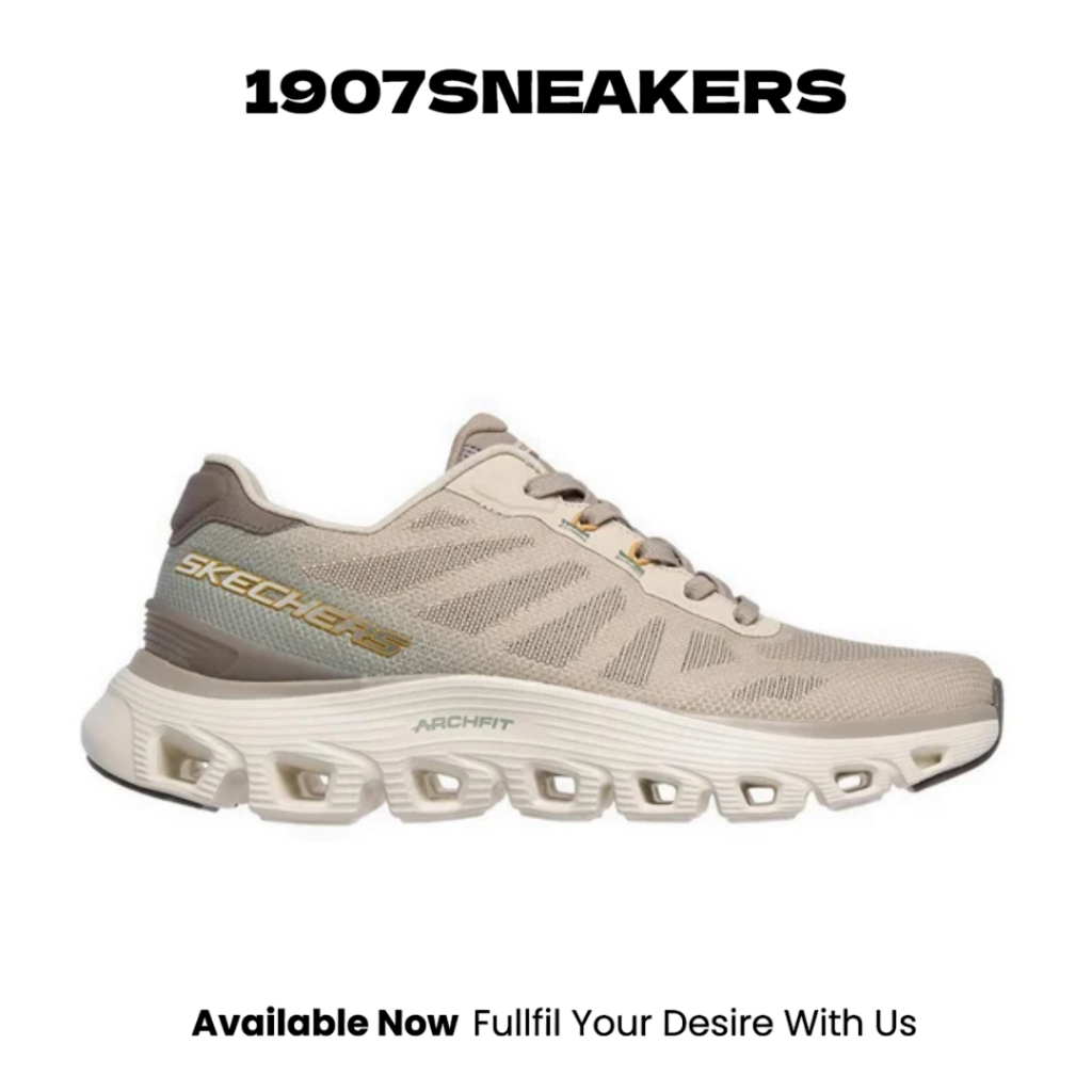 Sepatu Training Pria Skechers Arch Fit Glide-Step Wave - Brown SKE233488TPE