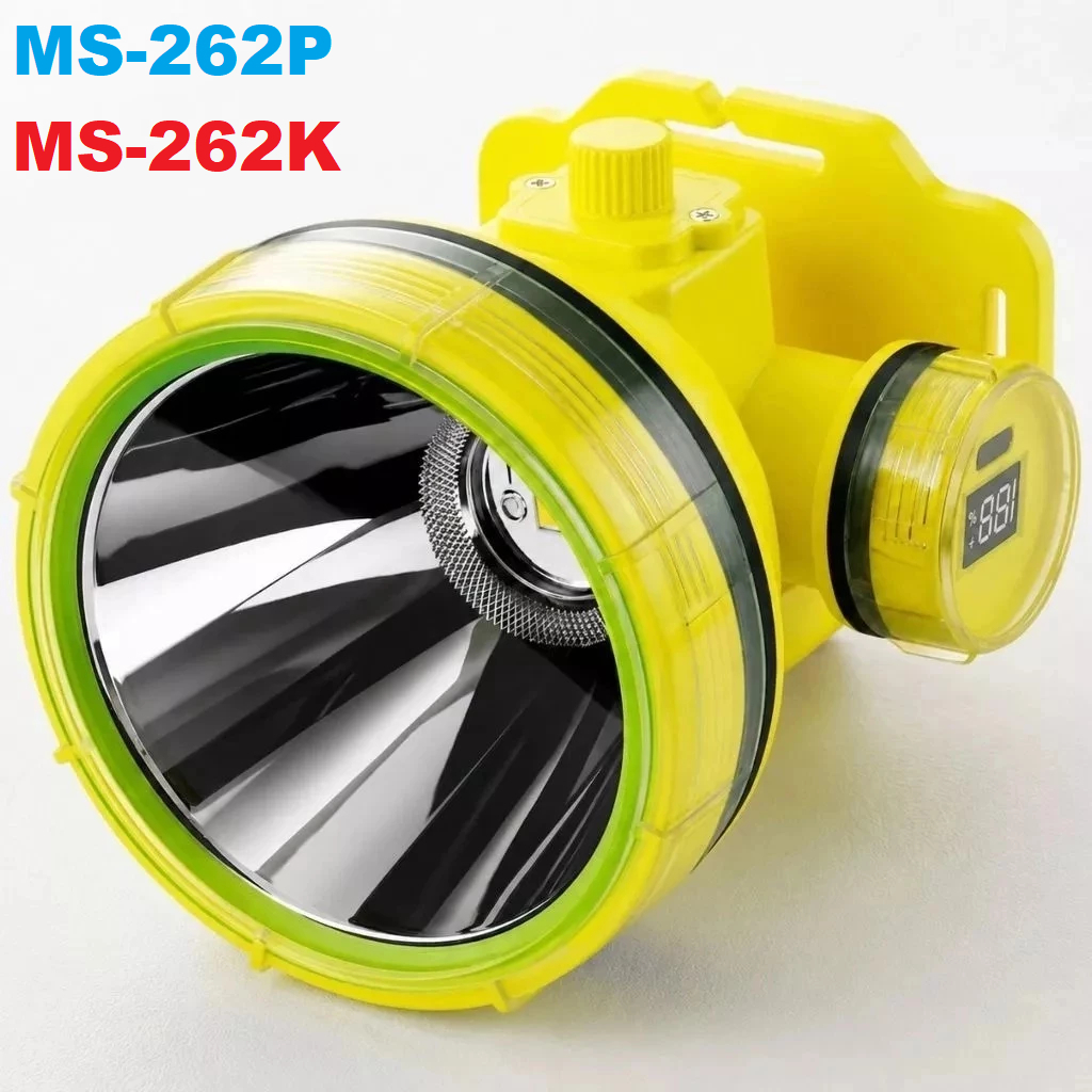 Senter Kepala Selam 300WATT MITSUYAMA MS 262P MS 262K Headlamp diving cahaya Putih dan kuning Batera