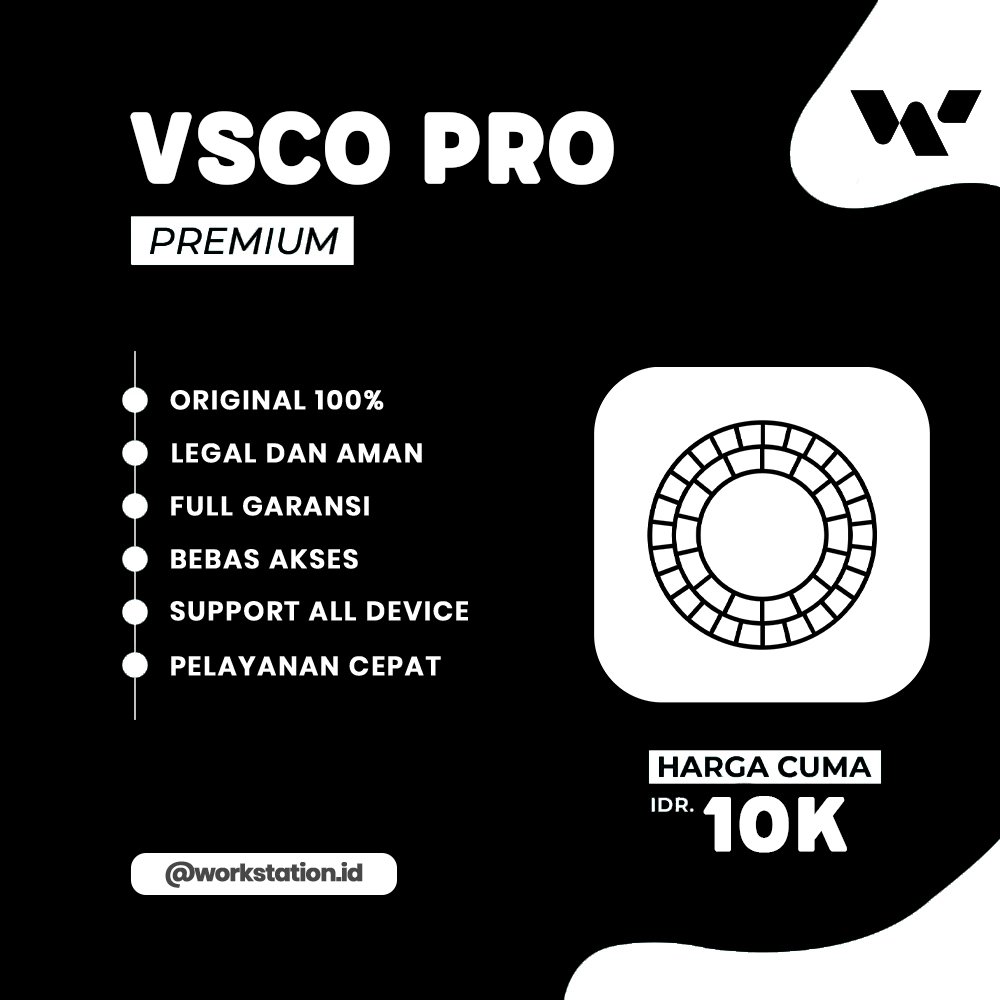 VSCO Fullpack Premium 1 Tahun Bergaransi (IOS/Android)