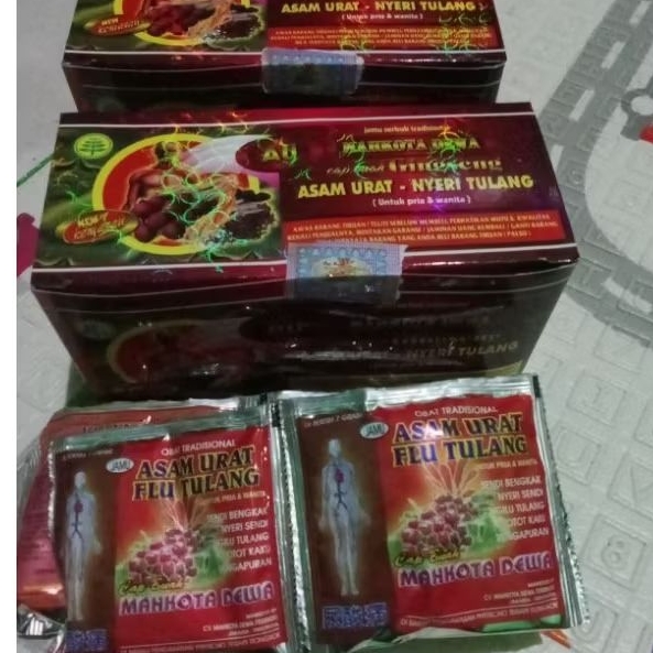 Serbuk MAHKOTA DEWA asam urat-flu tulang