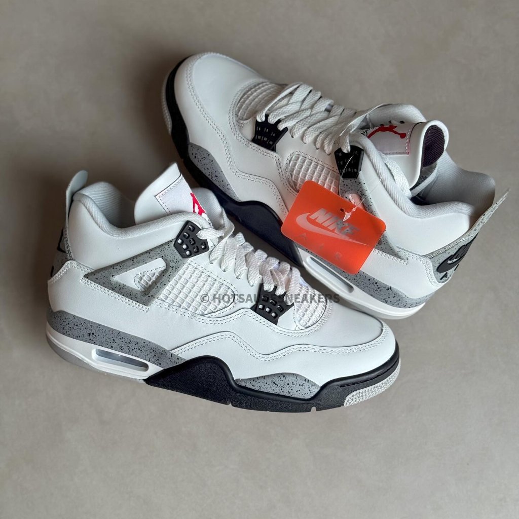 [Ready Stock] Jordan 4 Retro White Cement (2025) - 100% Original Guaranteed