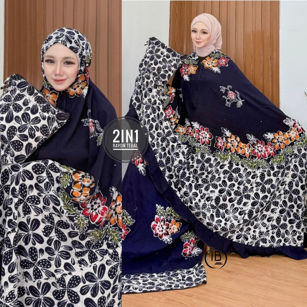Promo Mukena Batik Cap Asli Pekalongan Mukena Traveling Telekung Mukena Rukuh Dewasa Jumbo Leezeir B