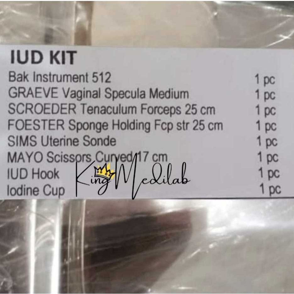 IUD KIT SET - IUD SET MARWA