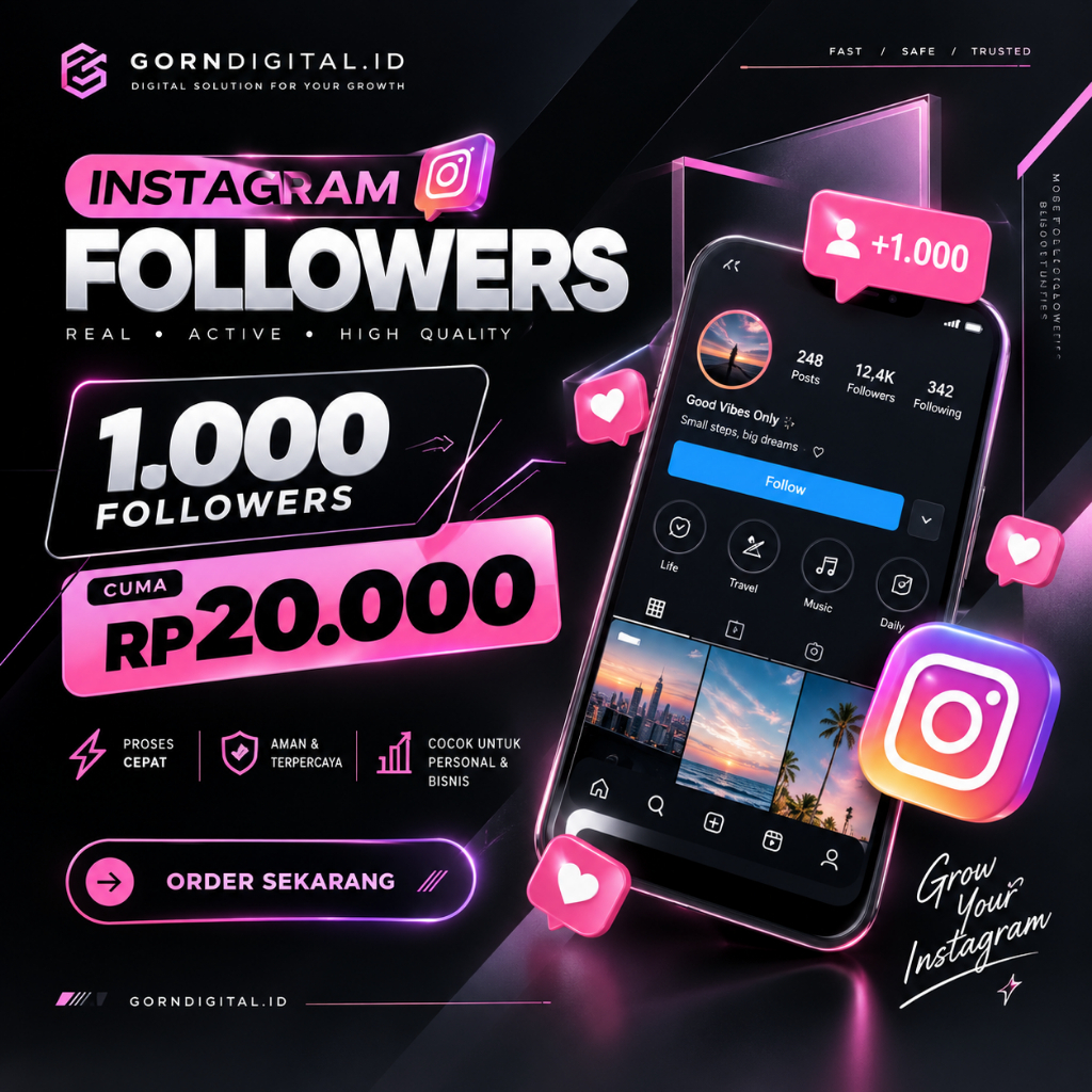 Jasa Followers IG Indonesia | Paket Followers Instagram