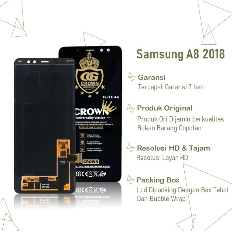 LCD TOUCHSCREEN SAMSUNG A8 2018  A530 ORIGINAL FULLSET COMPLETE  LCD SAMSUNG A8 2018  LCD SAMSUNG A5