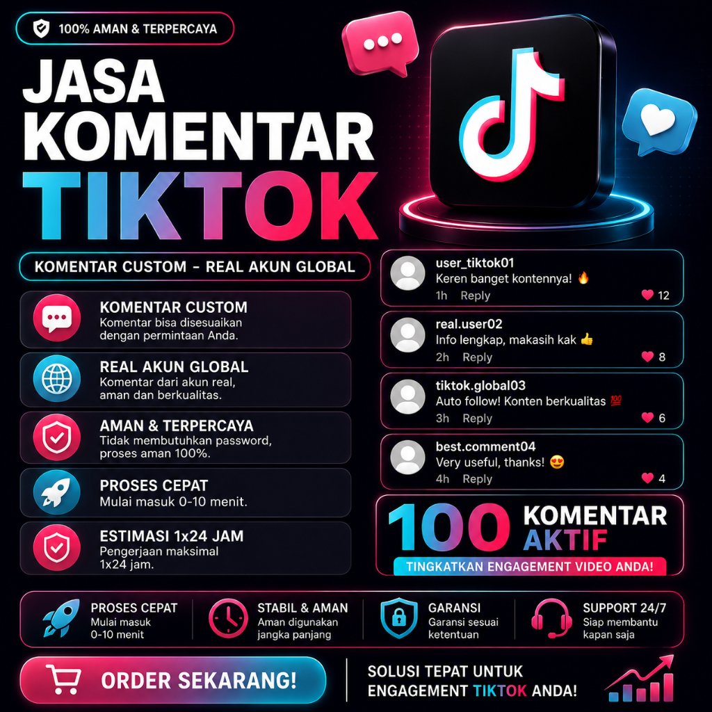 Tiktok Komentar Custom dan Bisa Request Real Akun | Comment Tiktok | Garansi