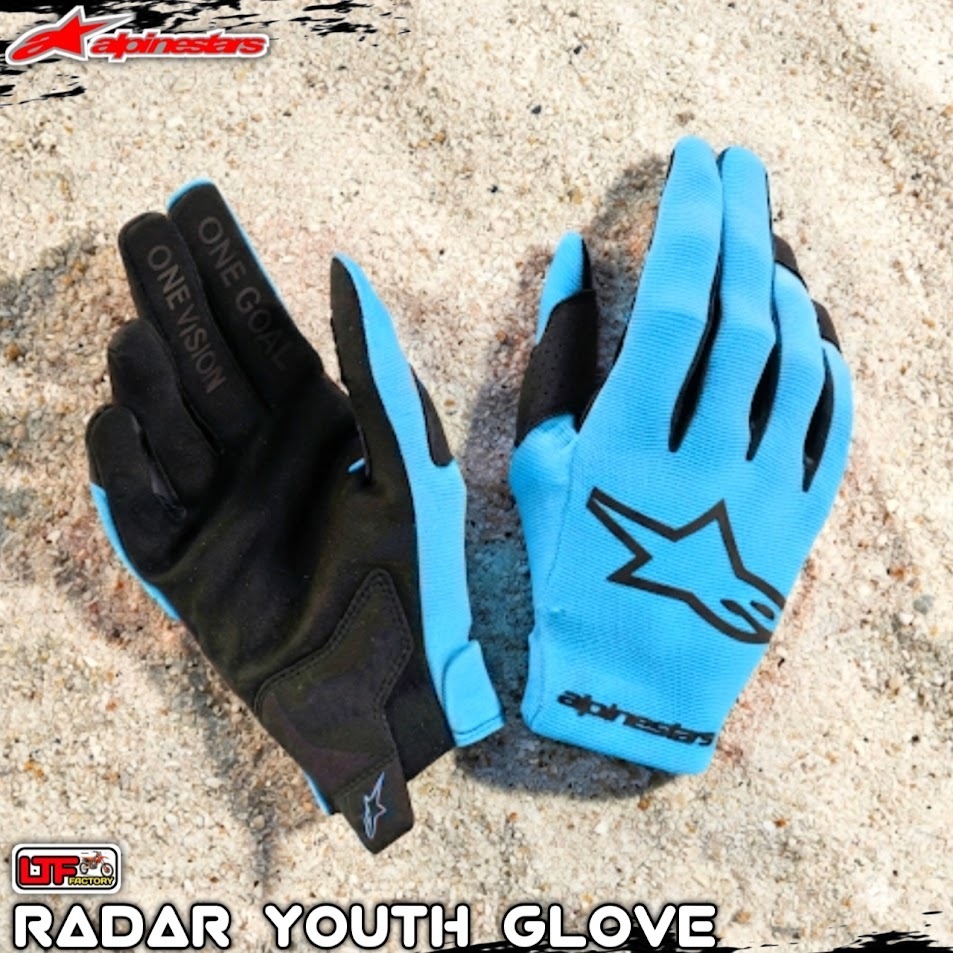ALPINESTARS MX RADAR YOUTH GLOVE - SARUNG TANGAN ANAK-ANAK - KIDS - JUNIOR SEPEDA BMX - MINI TRAIL -