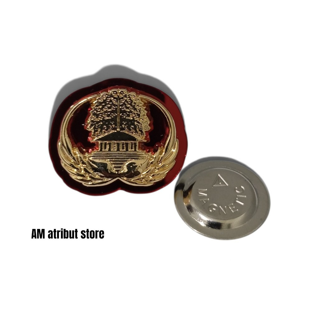 Pin Korpri 3 Dimensi Magnet / Pin Purna IPDN Magnet / Pin Asthabrata Magnet AM atribut Premium store