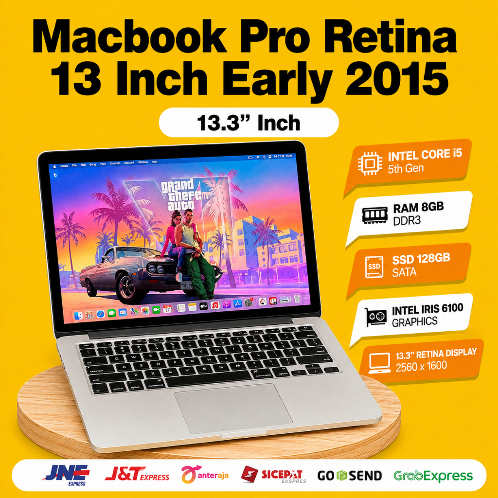 Macbook Pro Retina 13 inch 2015 Core i5  8GB 256GB SSD SECOND ORIGINAL