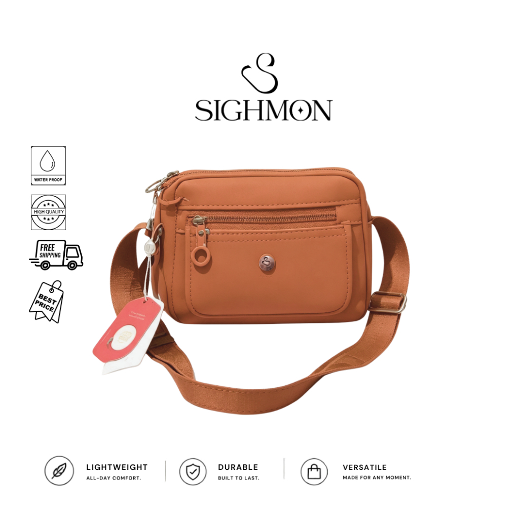 [SHAKA] SIGHMON - Tas Selempang Bulan Medium Casual Crossbody Bag, Hand Bag