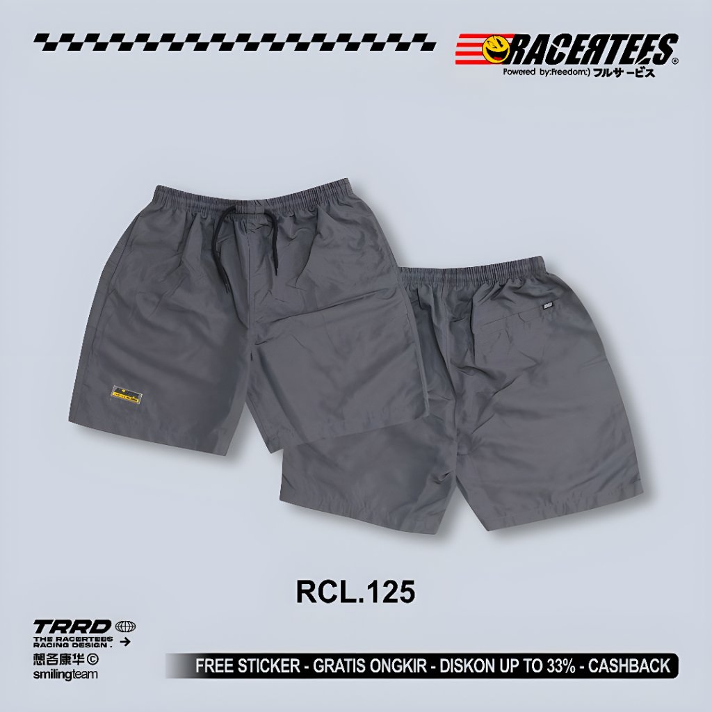 Celana Boardshort RACERTEES Basic Grey - RCL.125