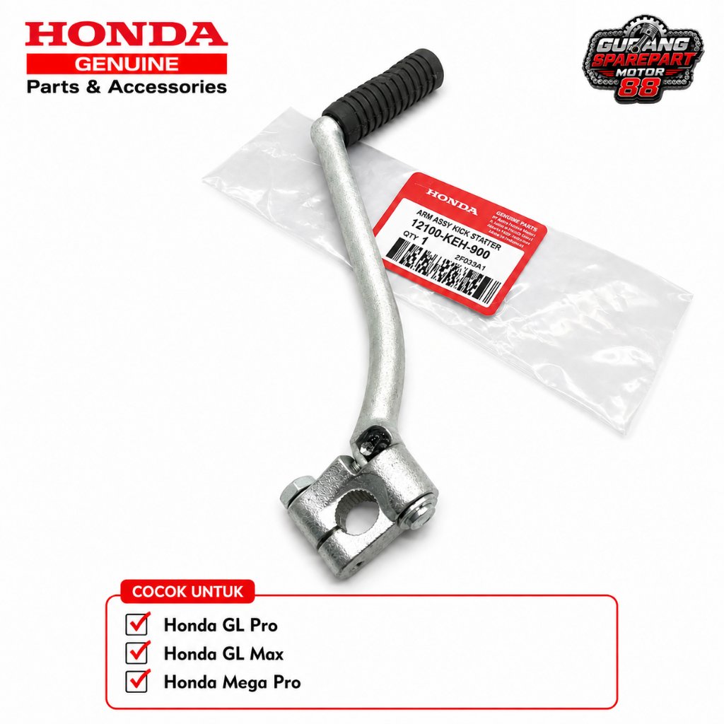 ( GARANSI ) ORIGINAL HONDA 12100-KEH-900 ORIGINAL ENGKOL PEDAL SELAHAN KICK STARTER KEH HONDA GL PRO