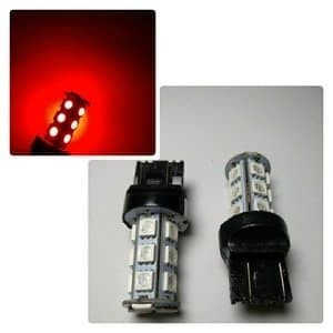 Lampu Rem LED T20 18 Mata Kedip Strobo dengan Soket T20 4 Kawat