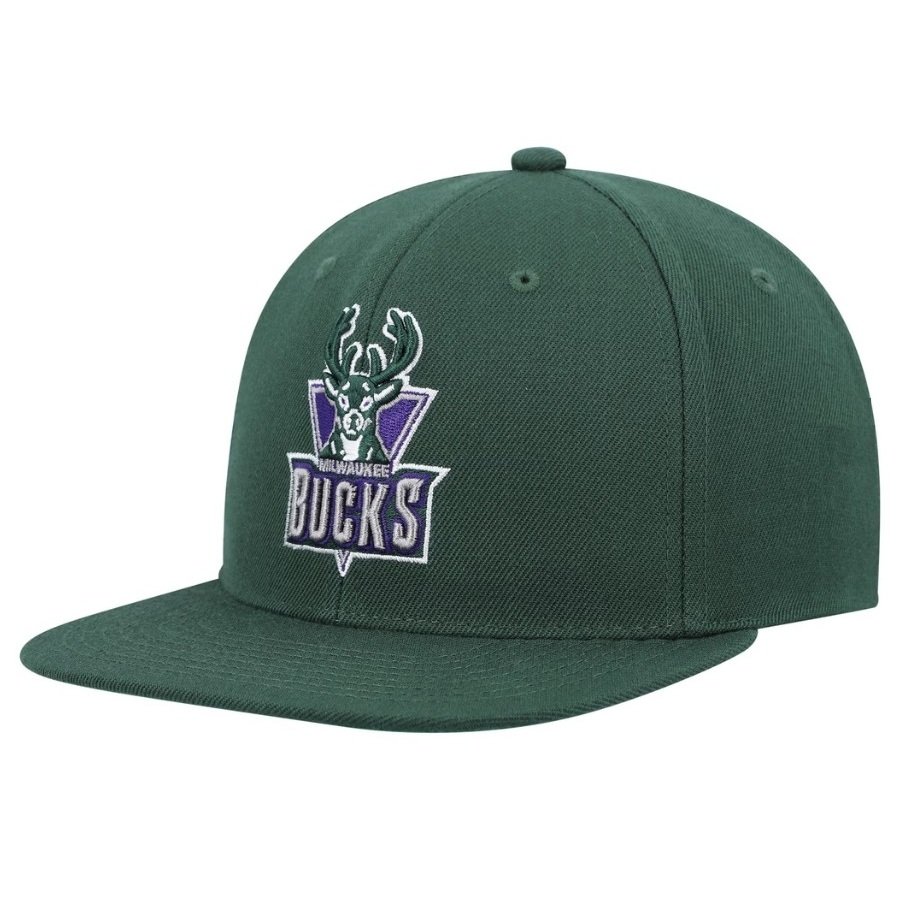 Topi NBA Mitchell & Ness - Milwaukee Bucks Hardwood Classics Team Ground 2.0 Snapback Hat