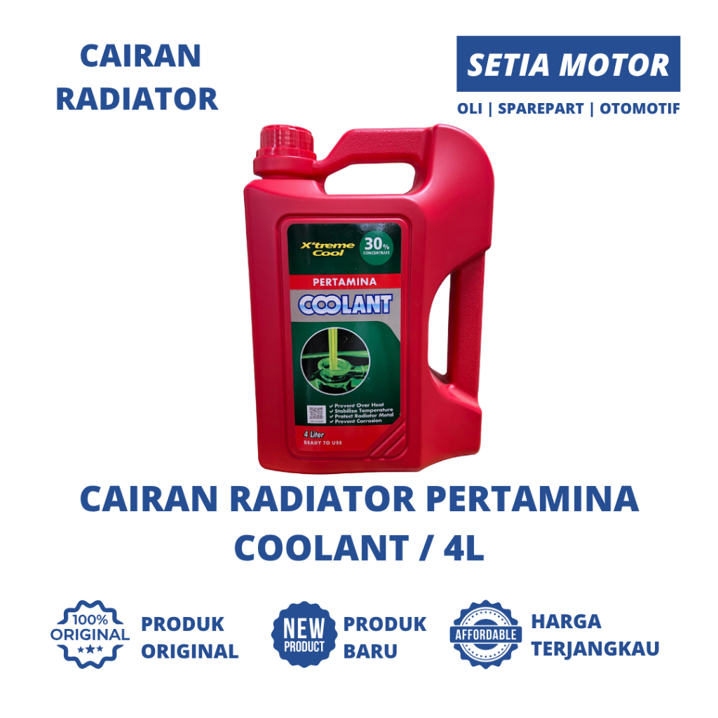 Pertamina Coolant 4 Liter Cairan Radiator