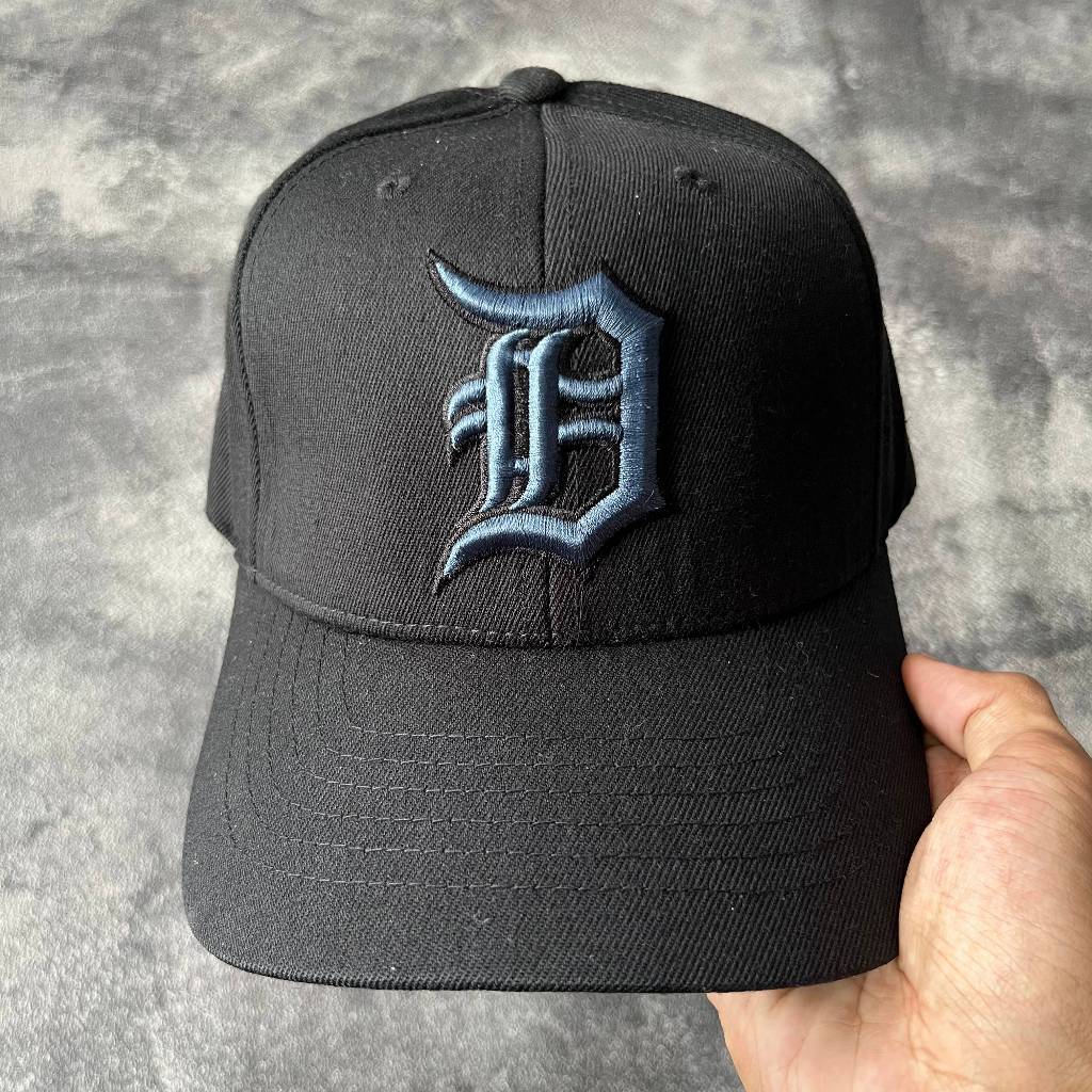 Topi MLB   Detroit Tigers Hitam Cap Major League Baseball Original