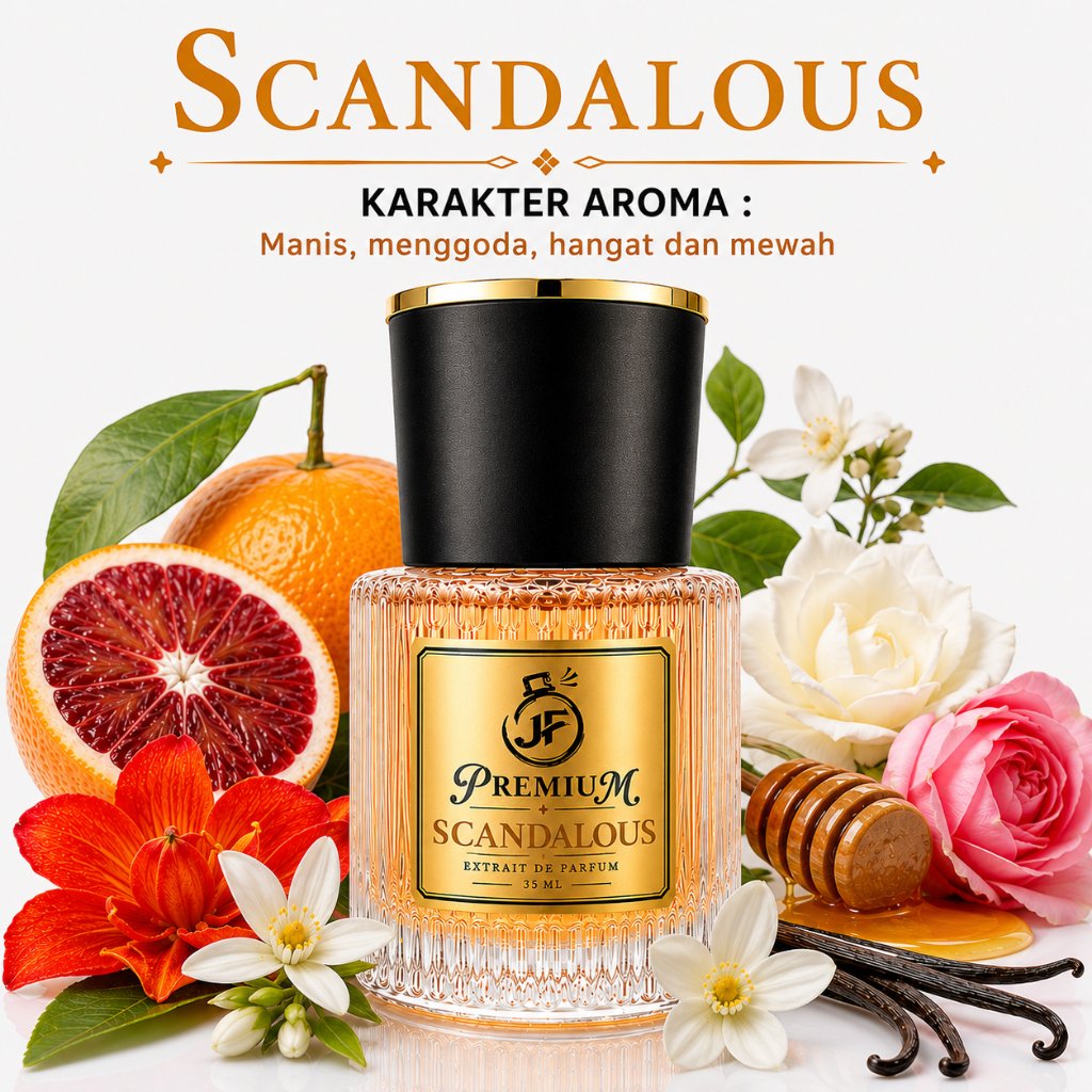 Scandalous Parfum Wanita Tahan 12-24 Jam | Extrait de Parfum - JF Parfum