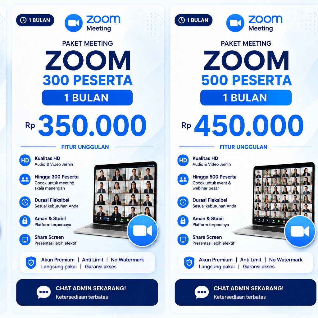 Zoom Premium 1 Bulan 100 300 500