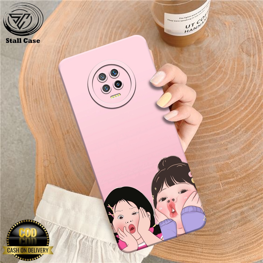 Case Infinix Note 7 - [SC01] - Fashion Case Kartun - Casing Infinix Note 7 Terbaru - Silikon Pro Cam