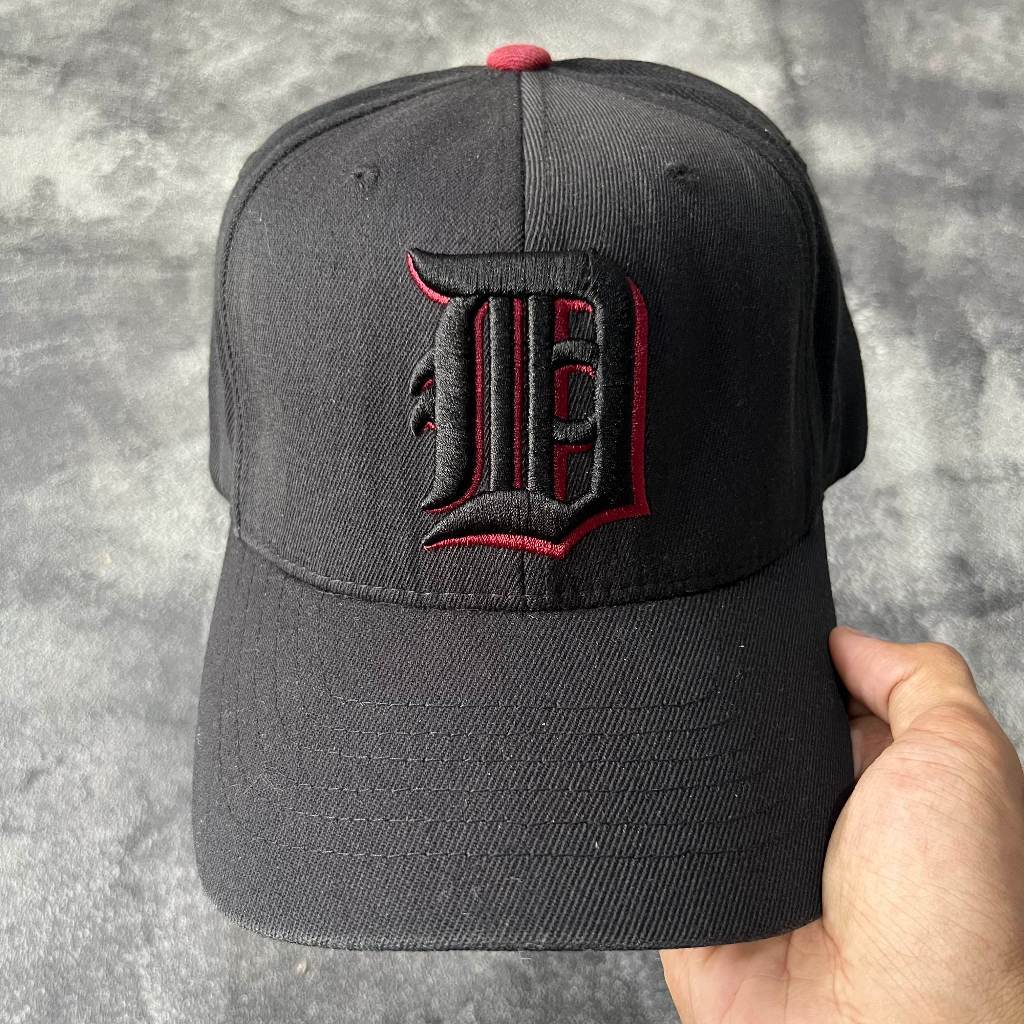 Topi MLB Detroit Tigers D T Hitam Cap Major League Baseball Original