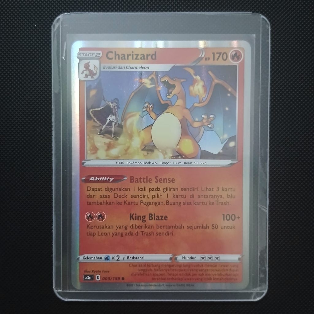 Charizard holo vintage || kartu pokemon tcg indonesia charizard holo vintage