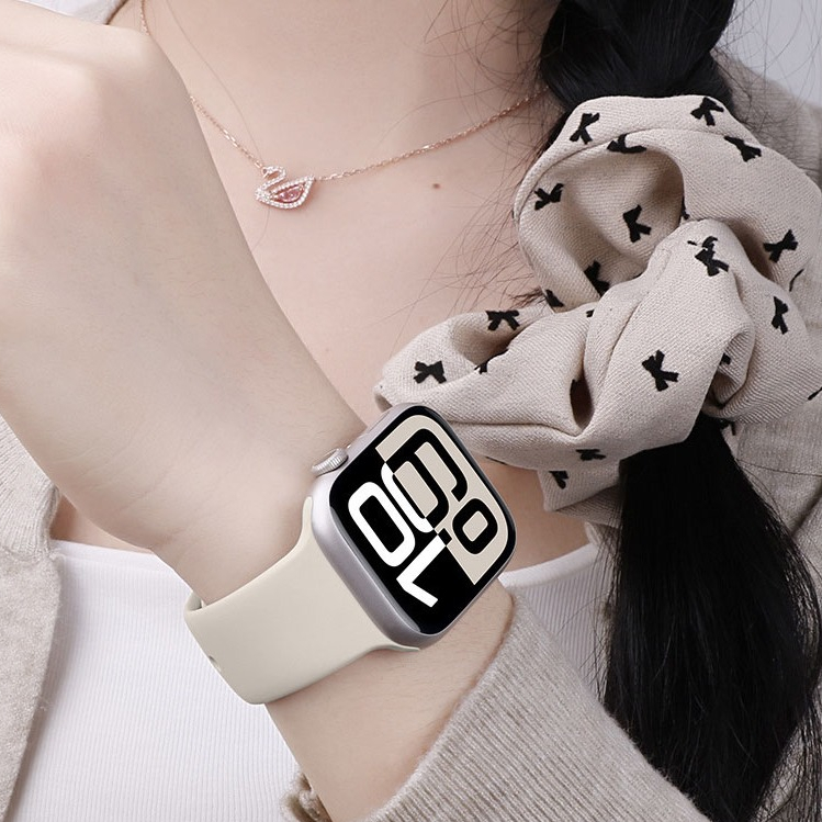 Jam Soft Silicone Sport Band Strap for iWatch Apple Watch Ultra 11 10 9 8 7 49mm 46mm 45mm  44mm 6 5