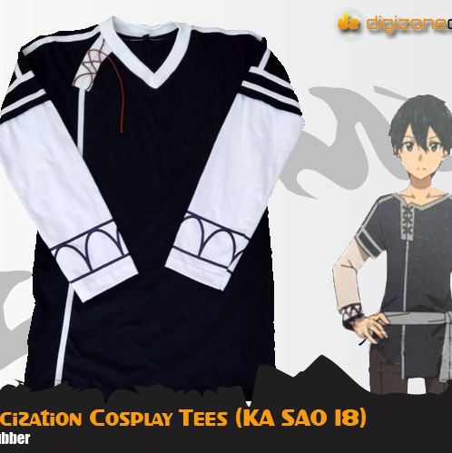Kaos Anime Sword Art Online Alicization Kirito Eugeo