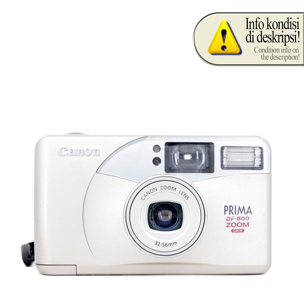 Kamera Film Analog Canon PRIMA BF-800 ZOOM DATE - Point & Shoot 35mm Fokus Tetap Gulung Otomatis