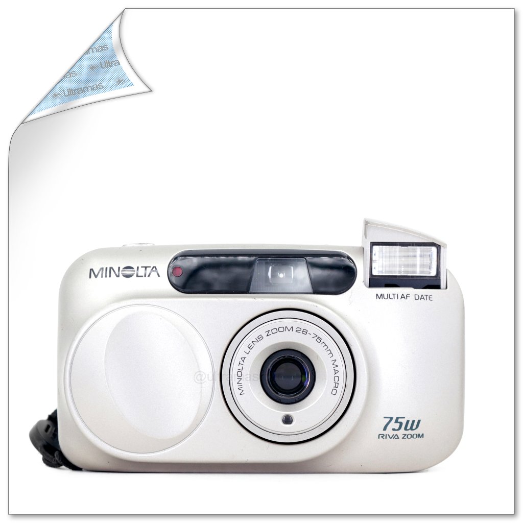 Kamera Film Analog MINOLTA 75w RIVA ZOOM - Point & Shoot 35mm Fokus Otomatis MULTI AF Gulung Otomati