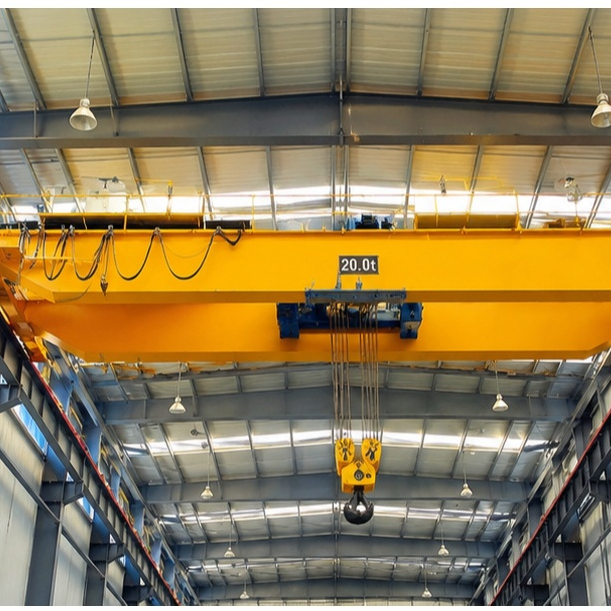 European Standard Double Girder Overhead Crane Heavy Duty, Crane Jembatan Girder Ganda untuk Pabrik,