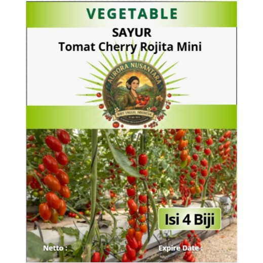 Bibit Unggul Indonesia Tomat Cherry Rojita Mini| Biji Benih Tomat Cherry Rojita Mini| Tomat Cherry R