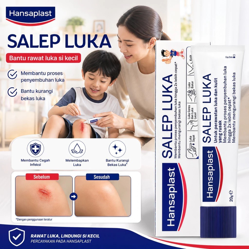 Hansaplast Krim Penghilang Bekas Luka 15g Scar Removal Gel untuk Bekas Jerawat Luka Operasi Luka Bak