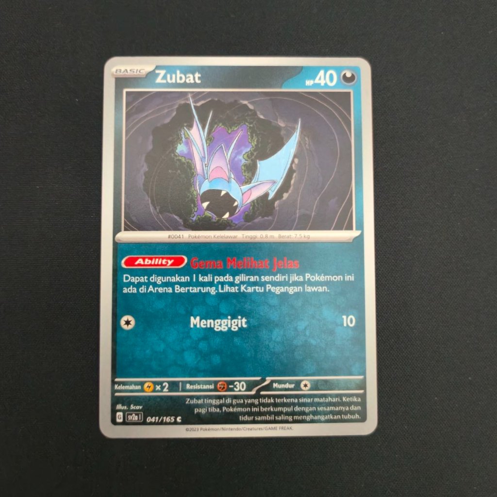 Zubat 041/165 sv2a Kartu TCG Pokemon Indonesia