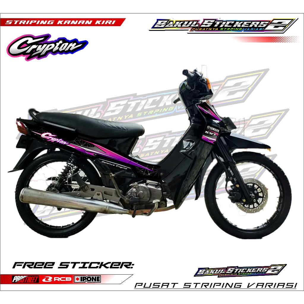 STRIPING VARIASI YAMAHA CRYPTON / STICKER LIST MOTOR YAMAHA CRYPTON