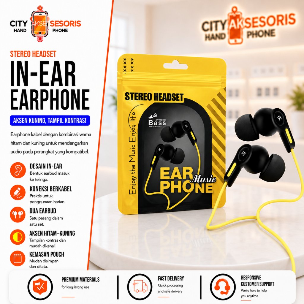 Handsfree Headset Realme R-111 Earphone Handset R111