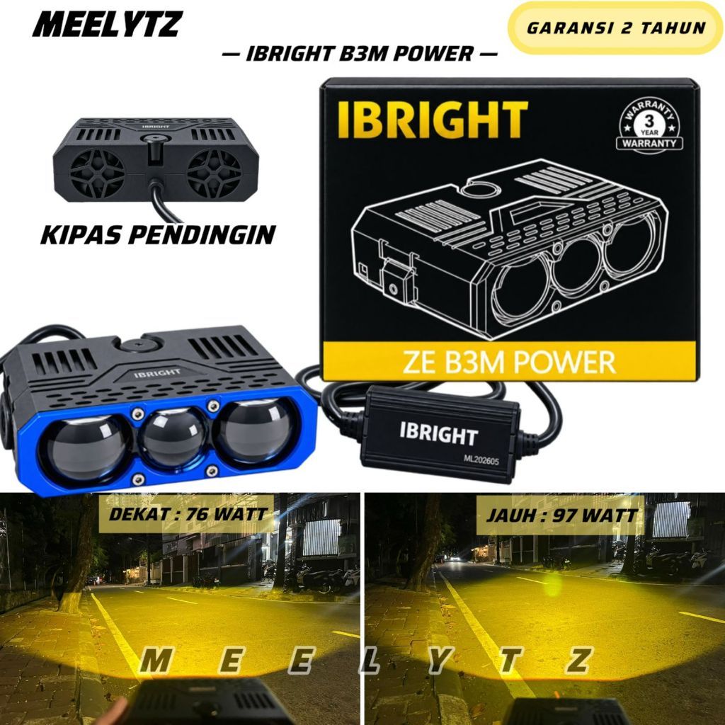 IBRIGHT ZE B3M POWER Lampu Tembak Biled